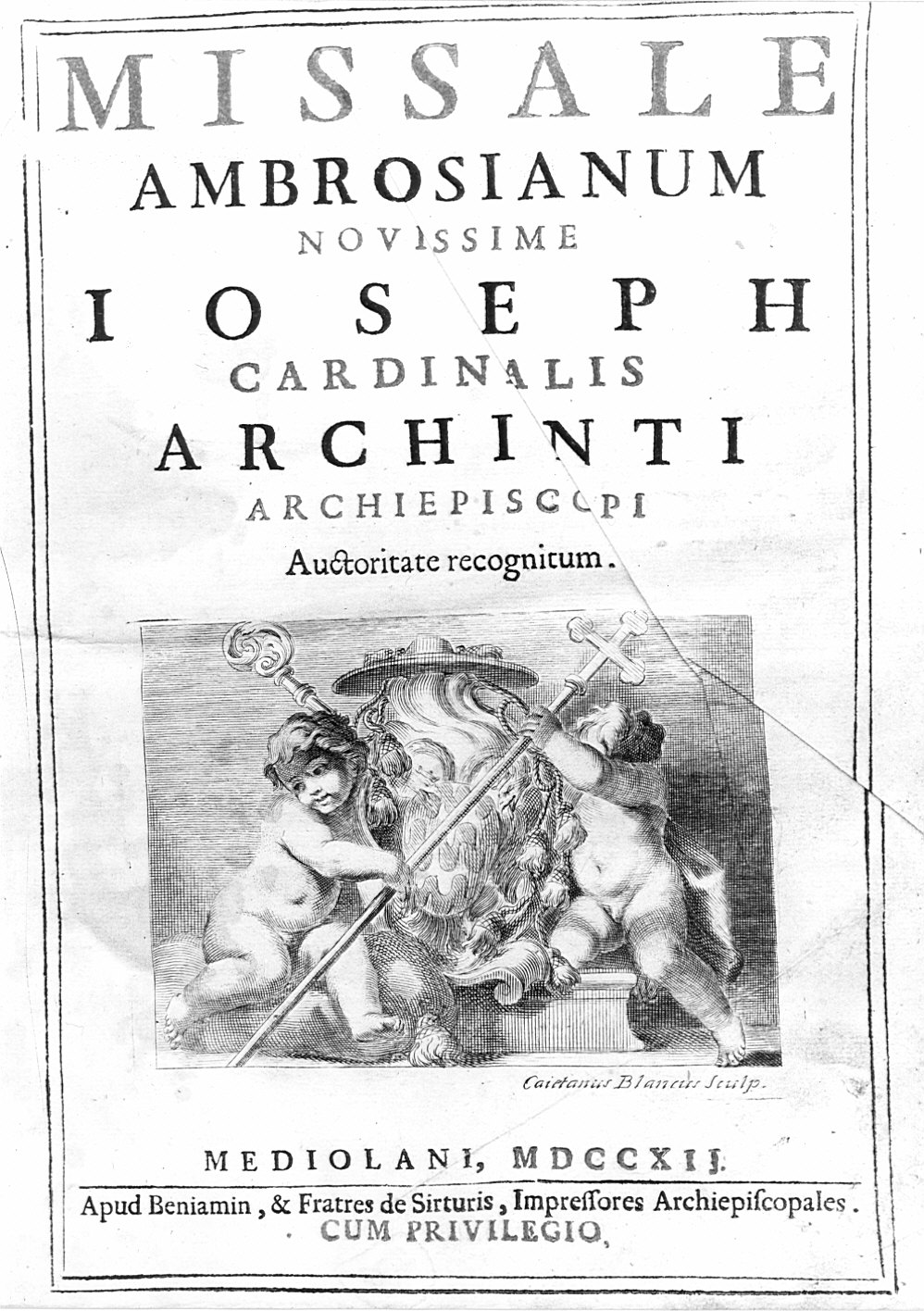 stemma cardinalizio (stampa, elemento d'insieme) di Bianchi Gaetano (attribuito) (sec. XVIII)