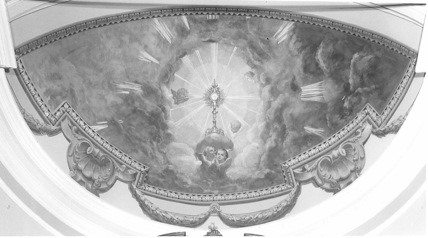 gloria dell'Eucaristia (decorazione pittorica, elemento d'insieme) - ambito lombardo (sec. XX)