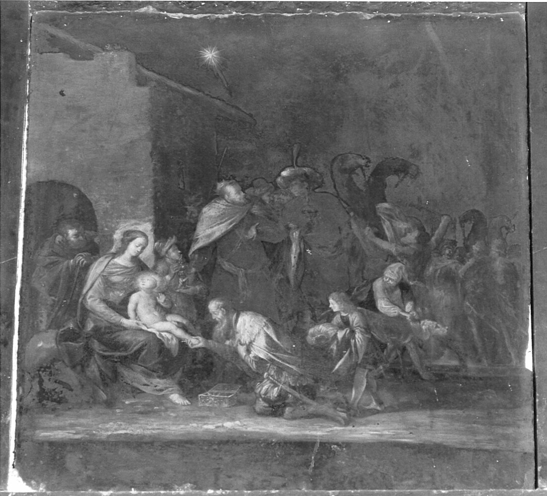 adorazione dei Re Magi (dipinto) - ambito lombardo (prima metà sec. XVII)