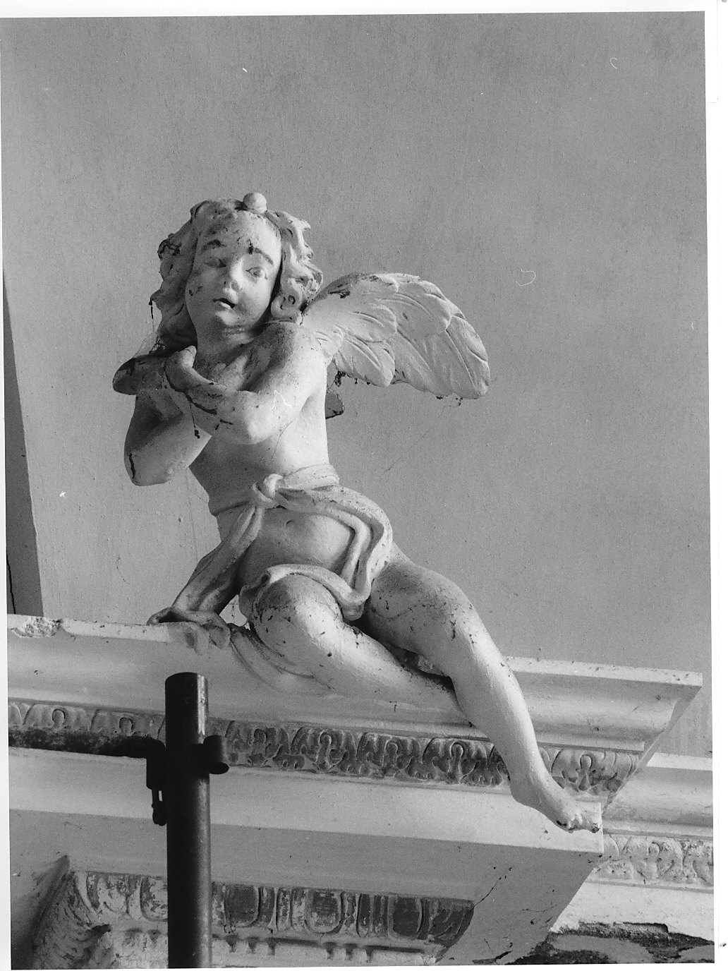 angelo (statua, elemento d'insieme) - bottega lombarda (ultimo quarto sec. XVII)