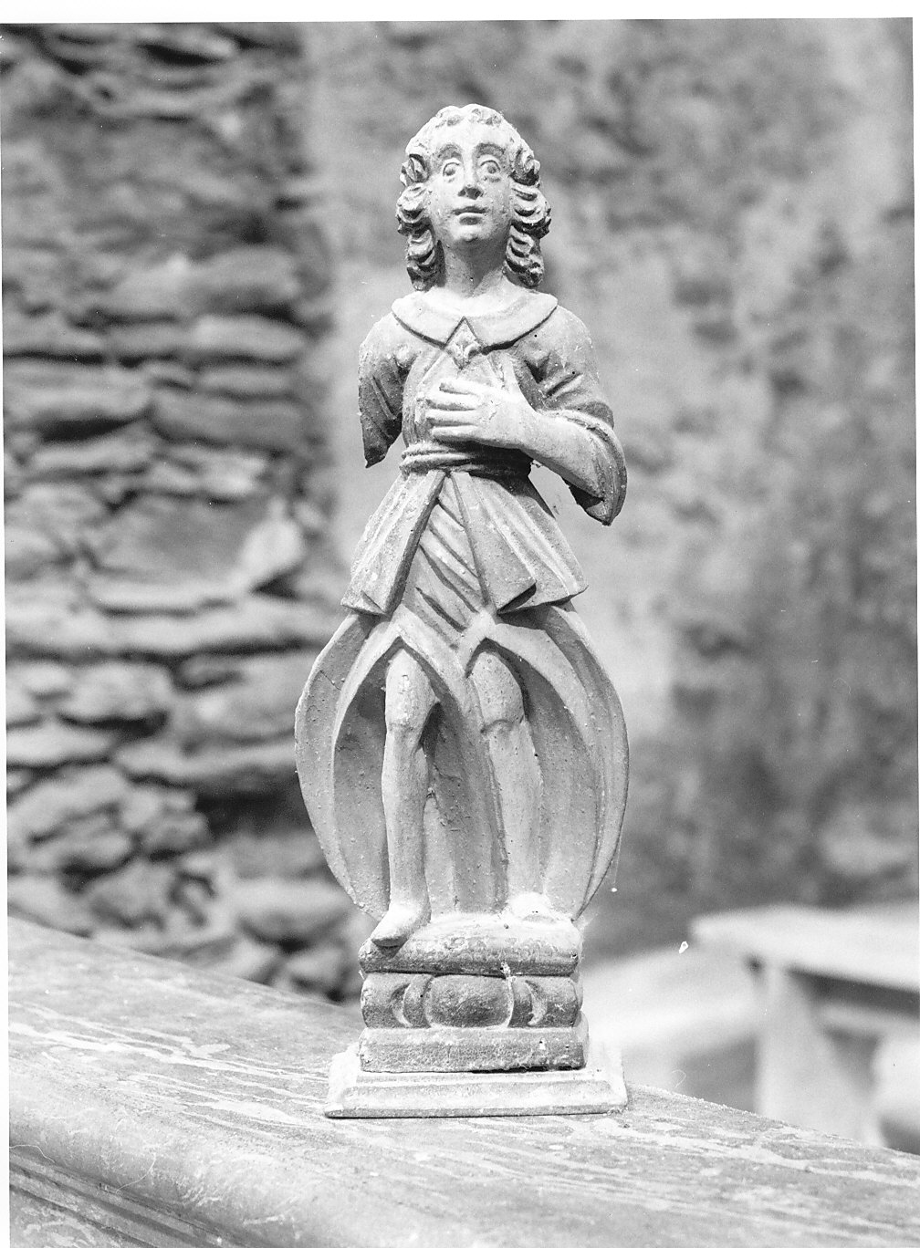 angelo (candelabro - a statua, opera isolata) - bottega lombarda (sec. XVIII)