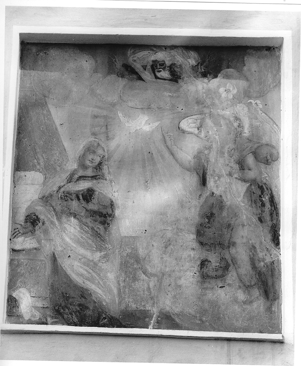 Annunciazione (dipinto murale, opera isolata) - ambito lombardo (sec. XVIII)