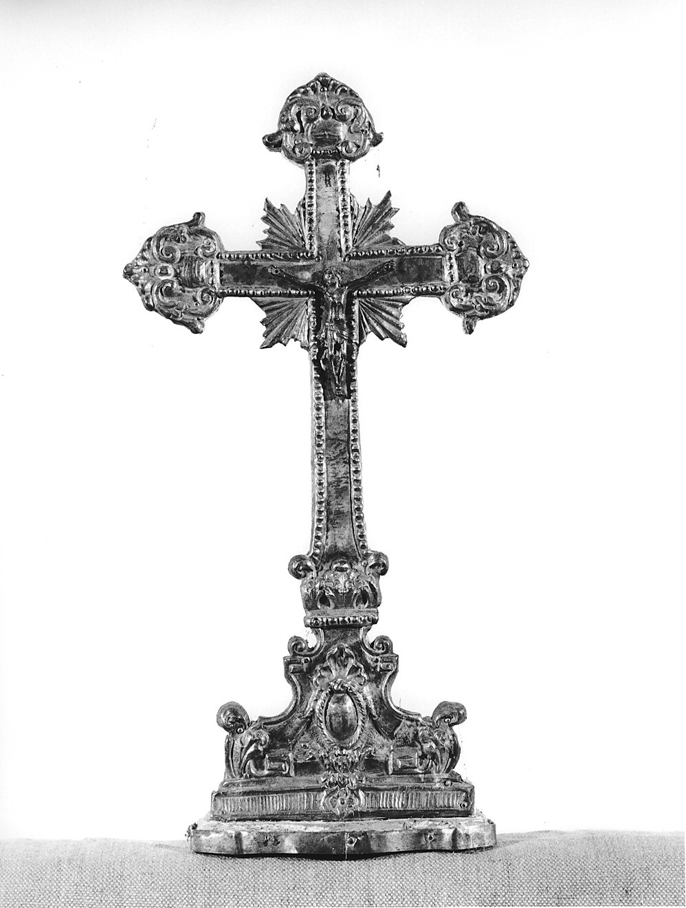 croce d'altare, opera isolata - bottega lombarda (sec. XVIII)