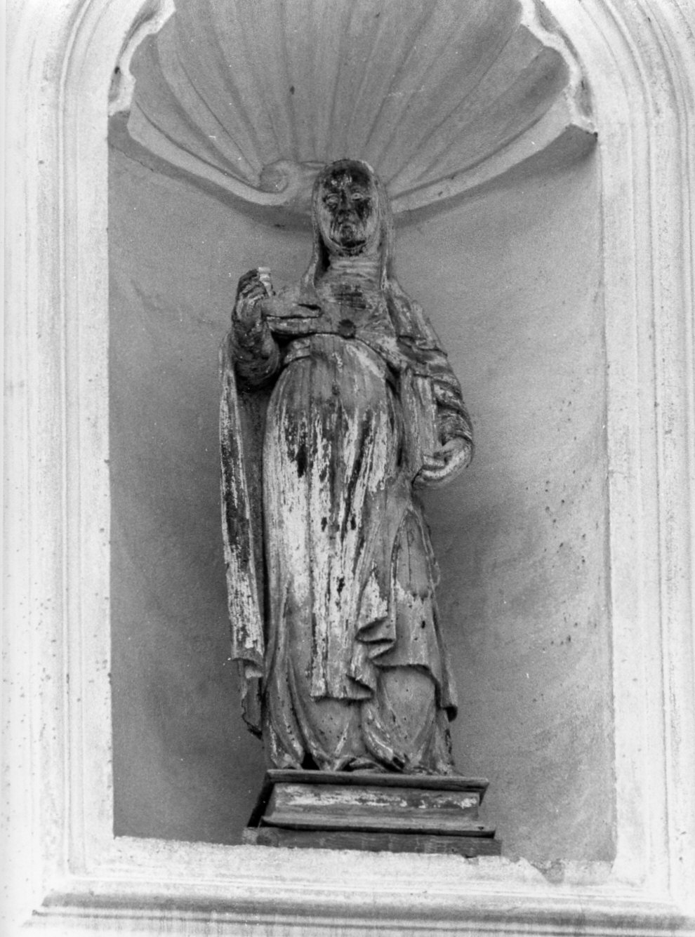 Santa Monica (statua, opera isolata) - ambito valtellinese (sec. XVII)