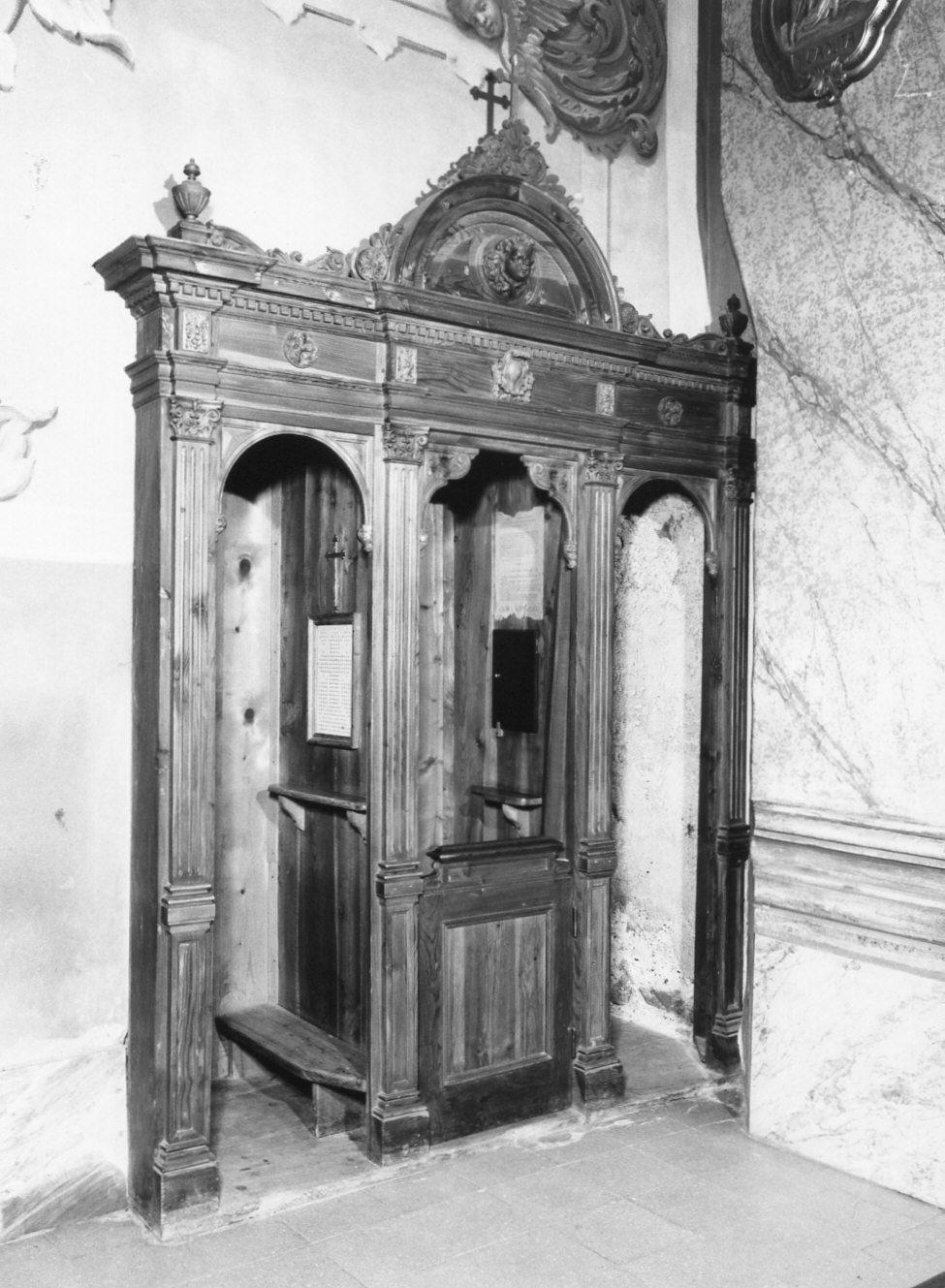 confessionale, opera isolata - ambito valtellinese (sec. XIX)