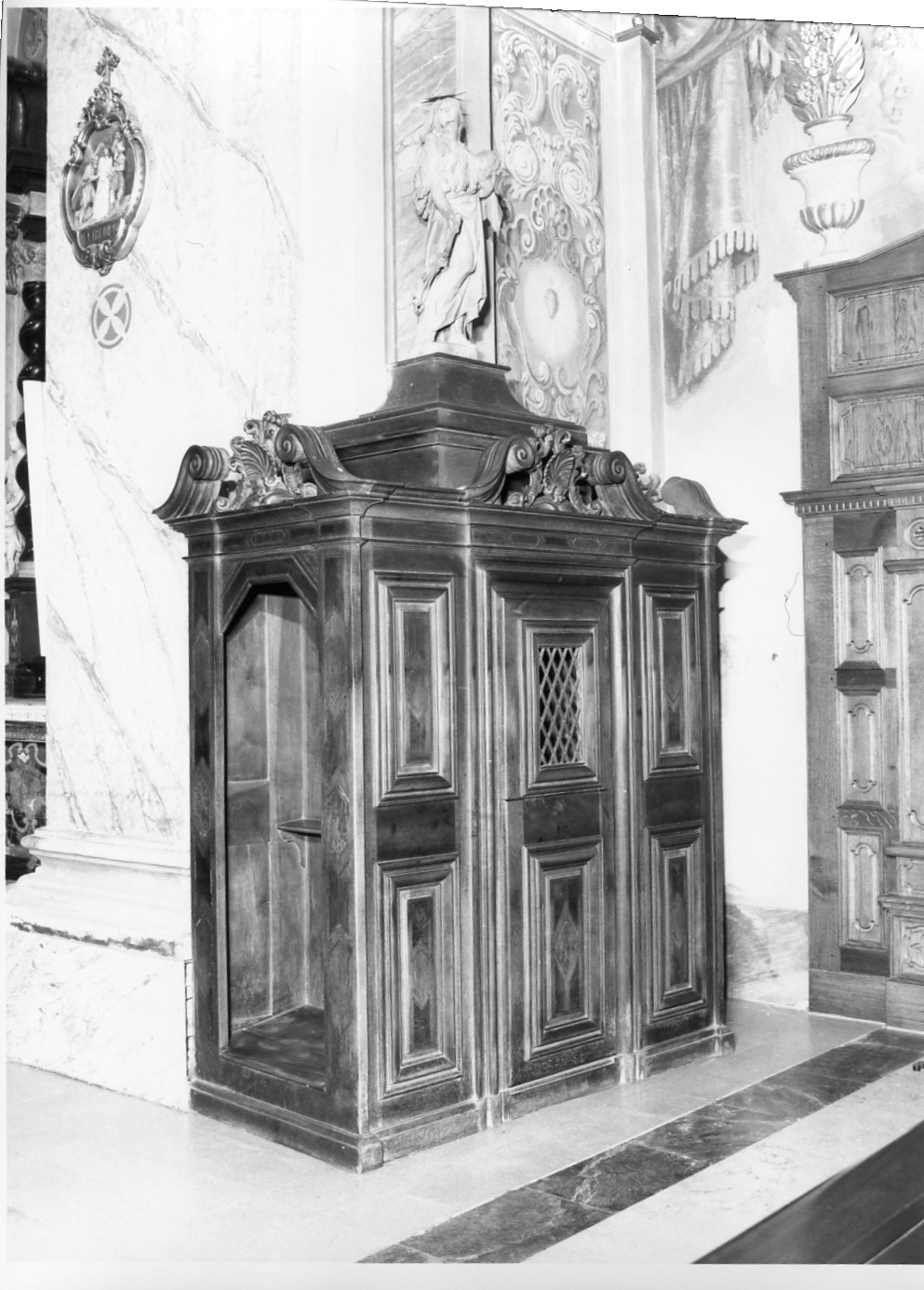 confessionale, opera isolata di Del Piaz Giovanni Battista (sec. XVIII)