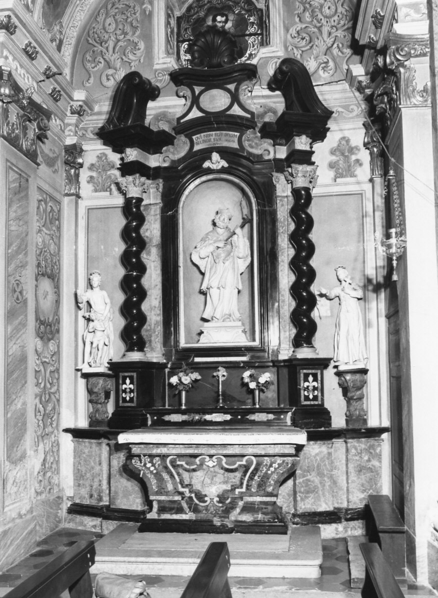 San Giovanni Nepomuceno (altare, complesso decorativo) di Adamo Giovanni Battista - ambito luganese (sec. XVIII)