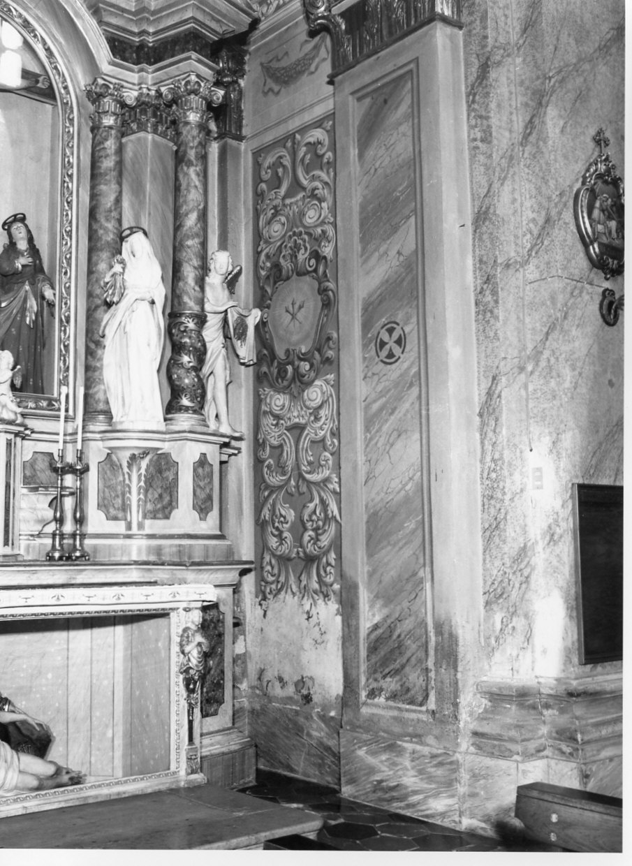motivi decorativi vegetali (dipinto murale, elemento d'insieme) di Della Torre Francesco (sec. XVIII)