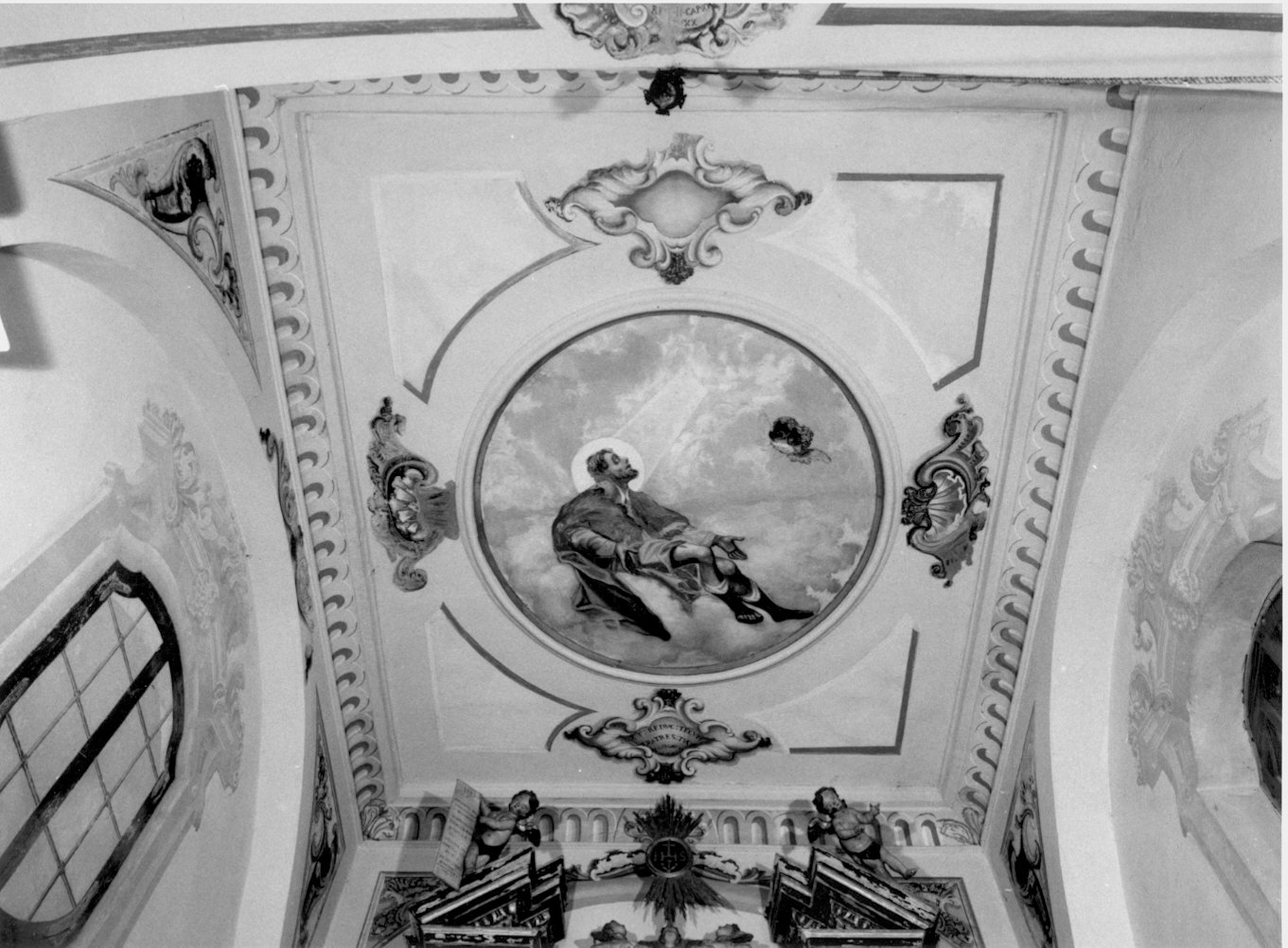 San Rocco/ motivi decorativi (dipinto murale, ciclo) - ambito lombardo (primo quarto sec. XVIII, sec. XX)