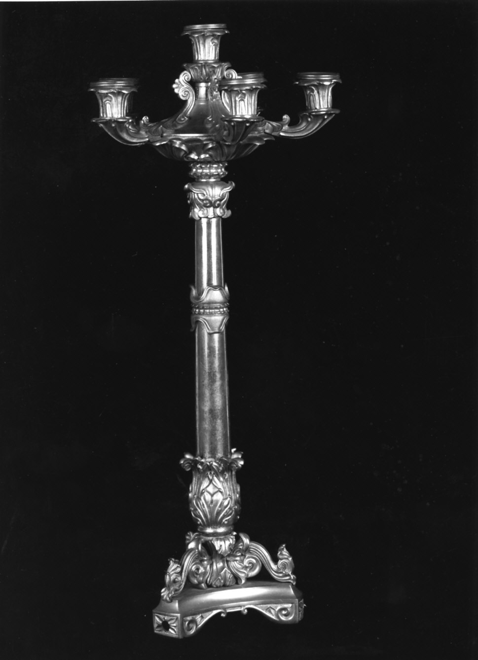 candelabro, coppia - bottega italiana (sec. XVIII)