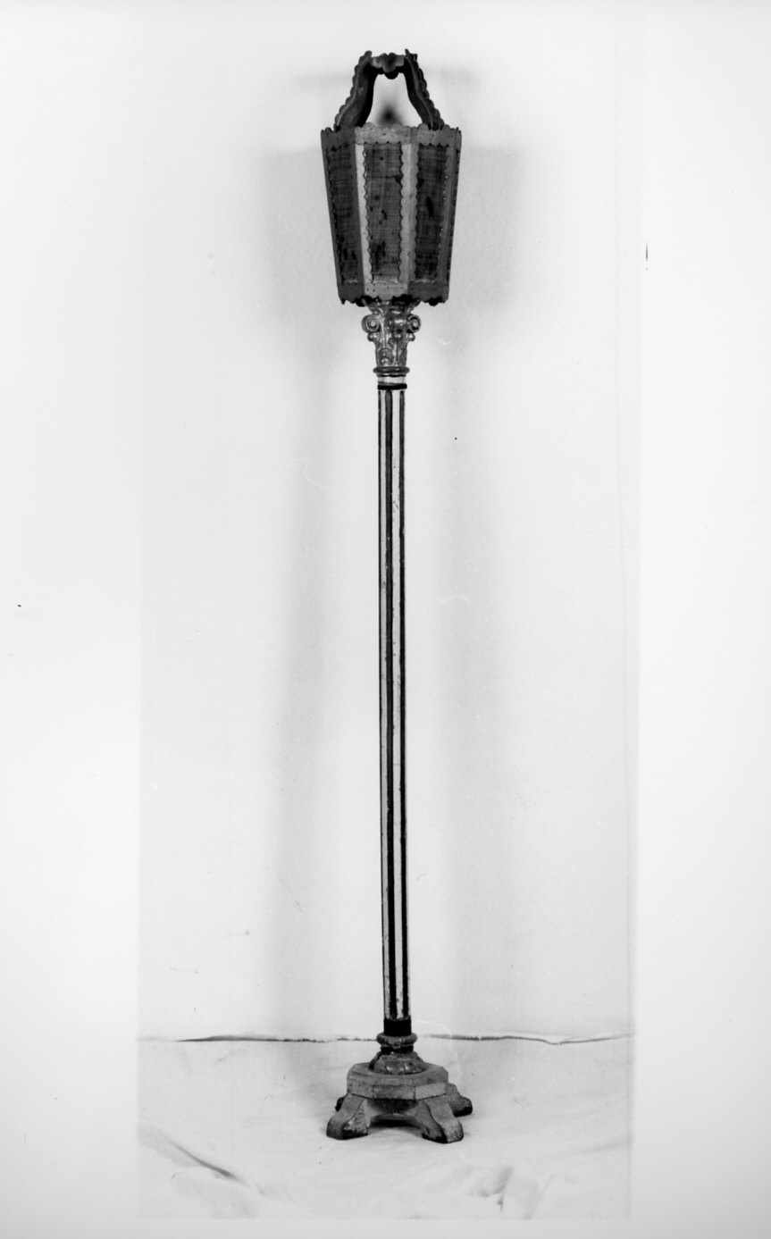 lanterna processionale, opera isolata - bottega italiana (primo quarto sec. XX)