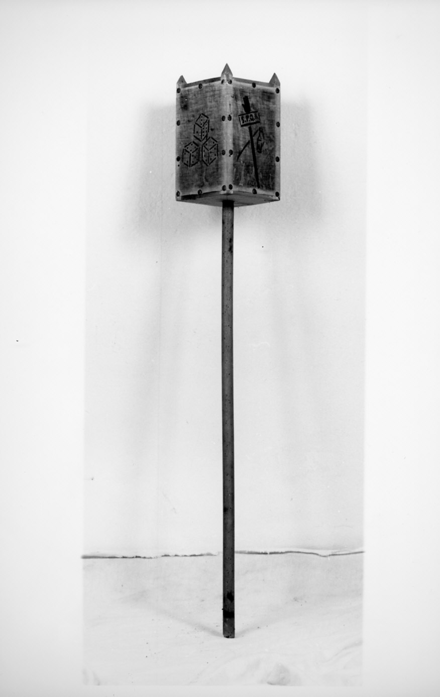 lanterna processionale, opera isolata - bottega italiana (primo quarto sec. XX)