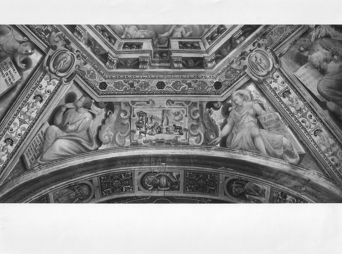 sibille/ Il roveto ardente (dipinto, elemento d'insieme) di Cane Bernardo (attribuito) (seconda metà sec. XVI)