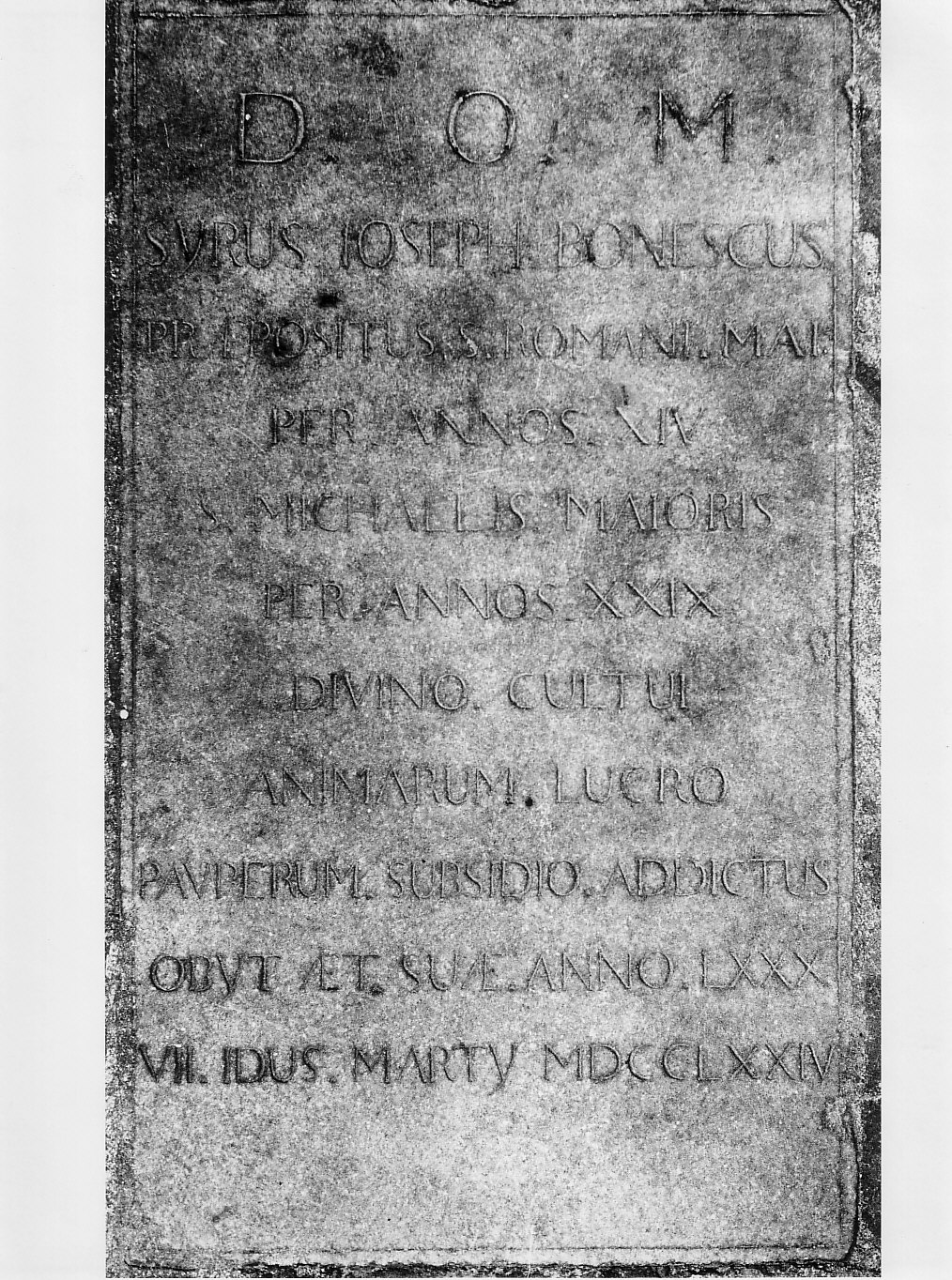 lapide commemorativa, opera isolata - bottega lombarda (sec. XVIII)