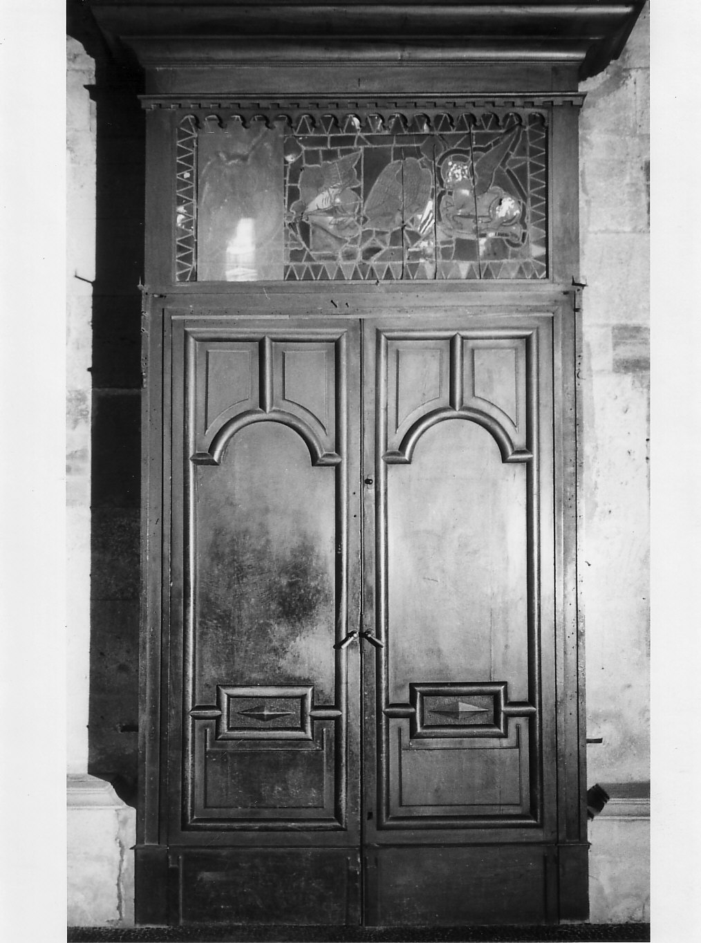 bussola d'ingresso, opera isolata - bottega lombarda (sec. XIX)