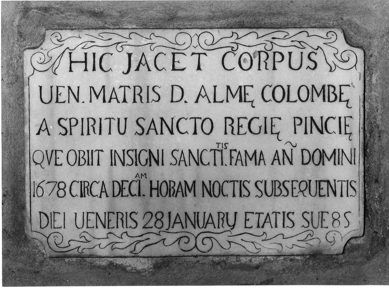 lapide commemorativa, opera isolata - bottega lombarda (sec. XVII)