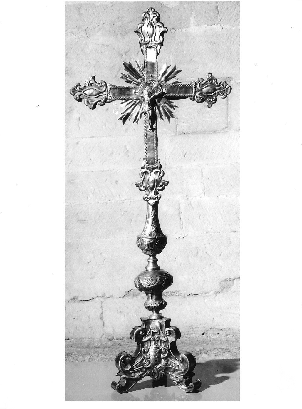 croce d'altare, opera isolata - bottega lombarda (fine/inizio secc. XVIII/ XIX)