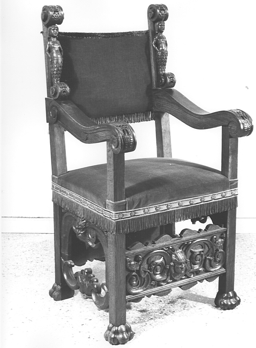 seggiolone, coppia - bottega lombardo-veneta (sec. XIX)