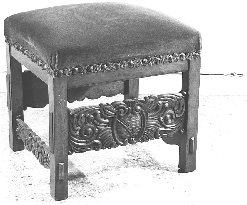 sgabello, serie - bottega lombarda (sec. XIX)