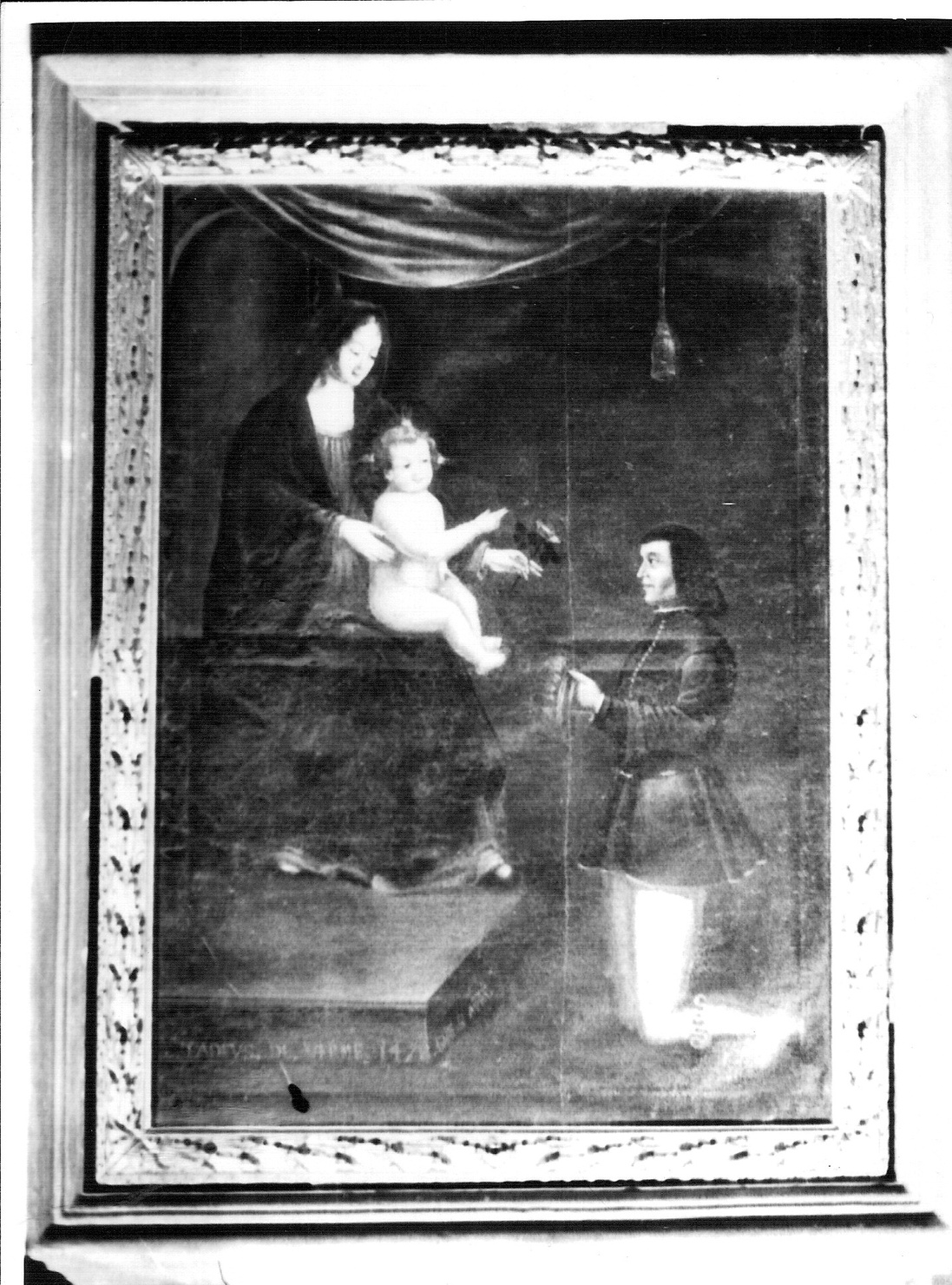 Madonna con Bambino (dipinto, opera isolata) - ambito lombardo (sec. XV)