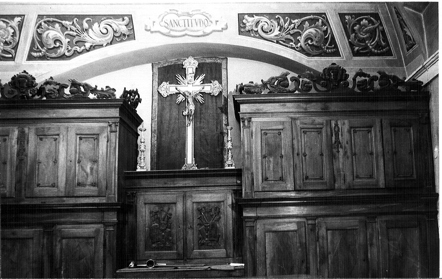 armadio da sacrestia, opera isolata - bottega lombarda (sec. XVII)