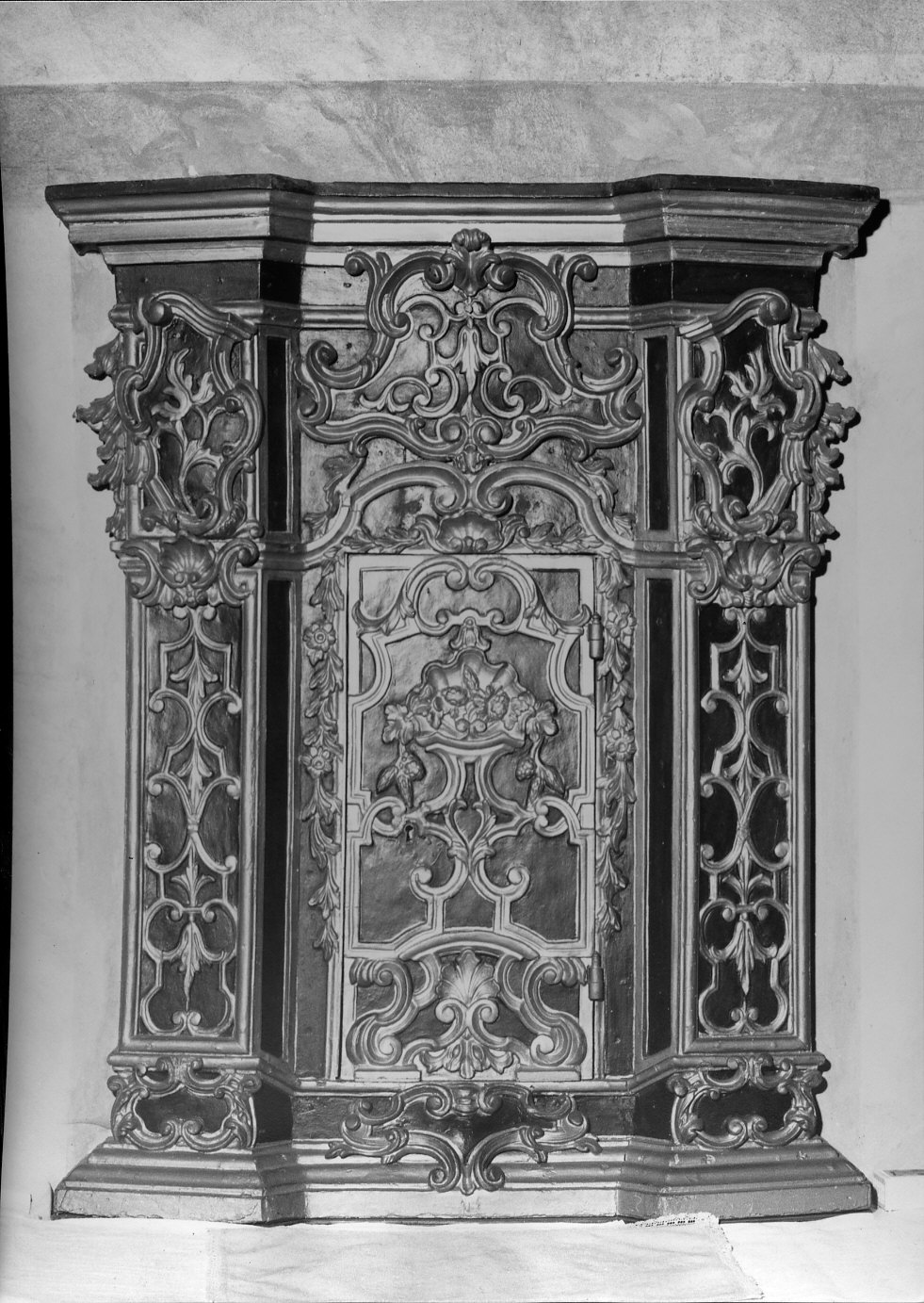 tabernacolo murale, opera isolata - bottega lombarda (sec. XVIII)