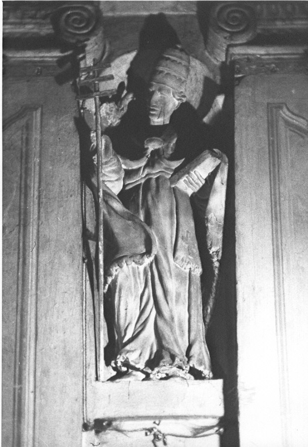 San Gragorio Magno (statua, elemento d'insieme) - ambito Italia settentrionale (sec. XVII)