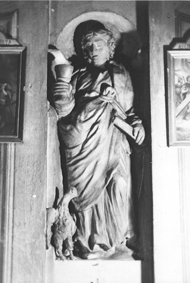 San Giovanni Evangelista (statua, elemento d'insieme) - ambito Italia settentrionale (sec. XVII)