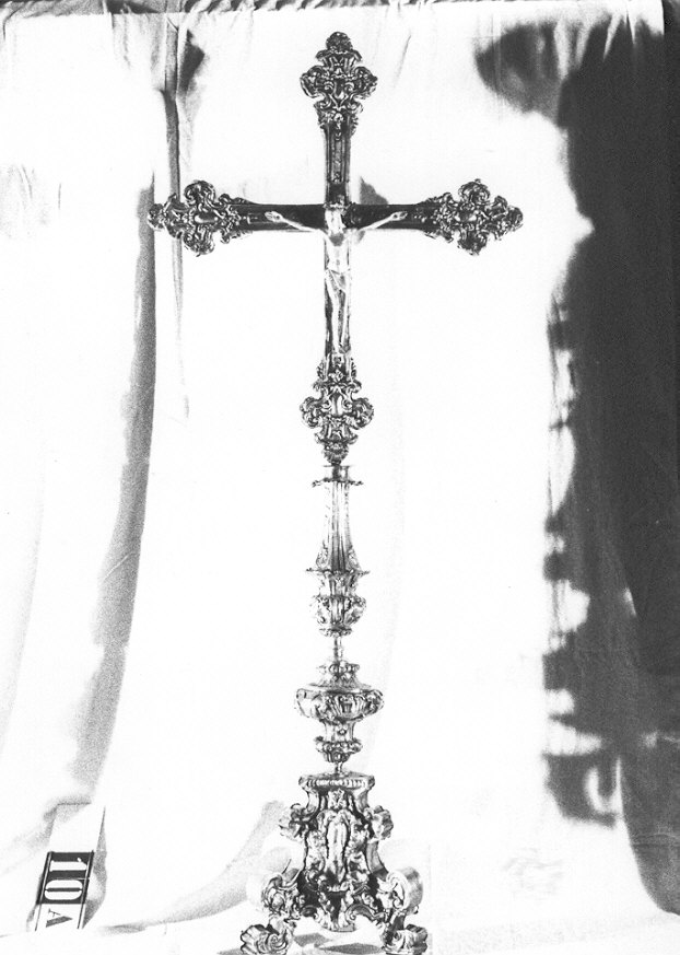 croce d'altare, opera isolata - ambito Italia settentrionale (sec. XVIII)