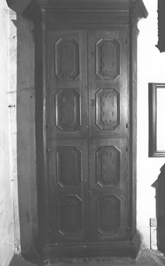 armadio da sacrestia, opera isolata - ambito Italia settentrionale (sec. XVIII)