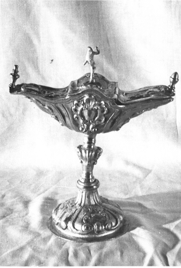 navicella portaincenso - a doppia valva, opera isolata - ambito Italia settentrionale (sec. XVIII)