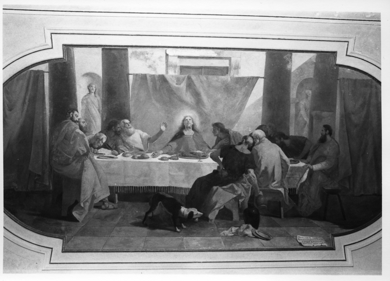 ultima cena (dipinto, opera isolata) - ambito lombardo (sec. XX)