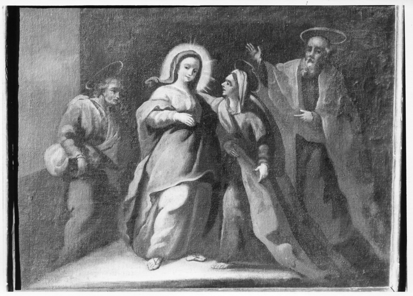 visitazione (dipinto, opera isolata) - ambito lombardo (sec. XVIII)