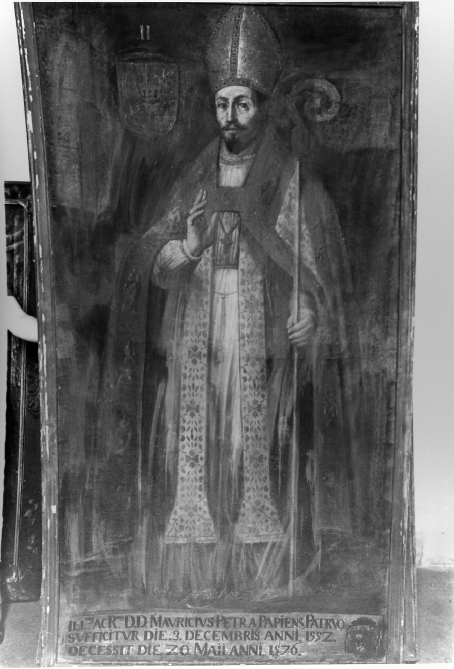 Ritratto del vescovo Maurizio Pietra (dipinto, opera isolata) - ambito lombardo (metà sec. XVII)