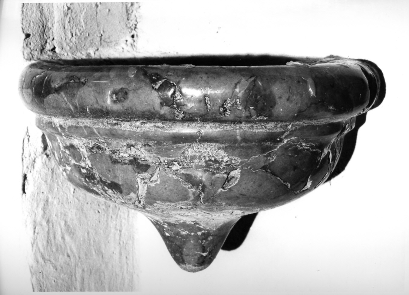 acquasantiera - da parete, opera isolata - bottega italiana (sec. XIX)