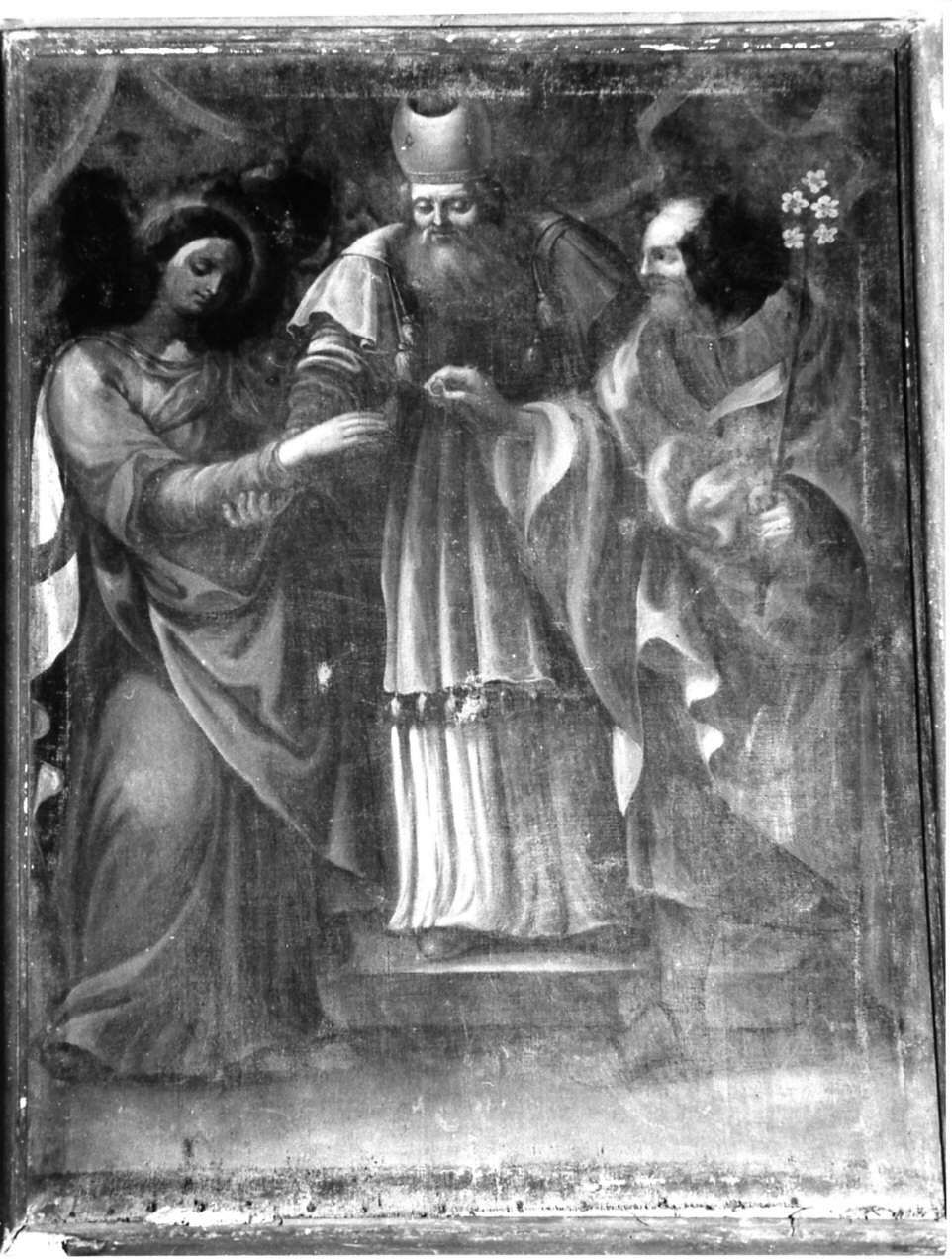 Sposalizio di Maria Vergine (dipinto, opera isolata) - ambito lombardo (sec. XVIII)