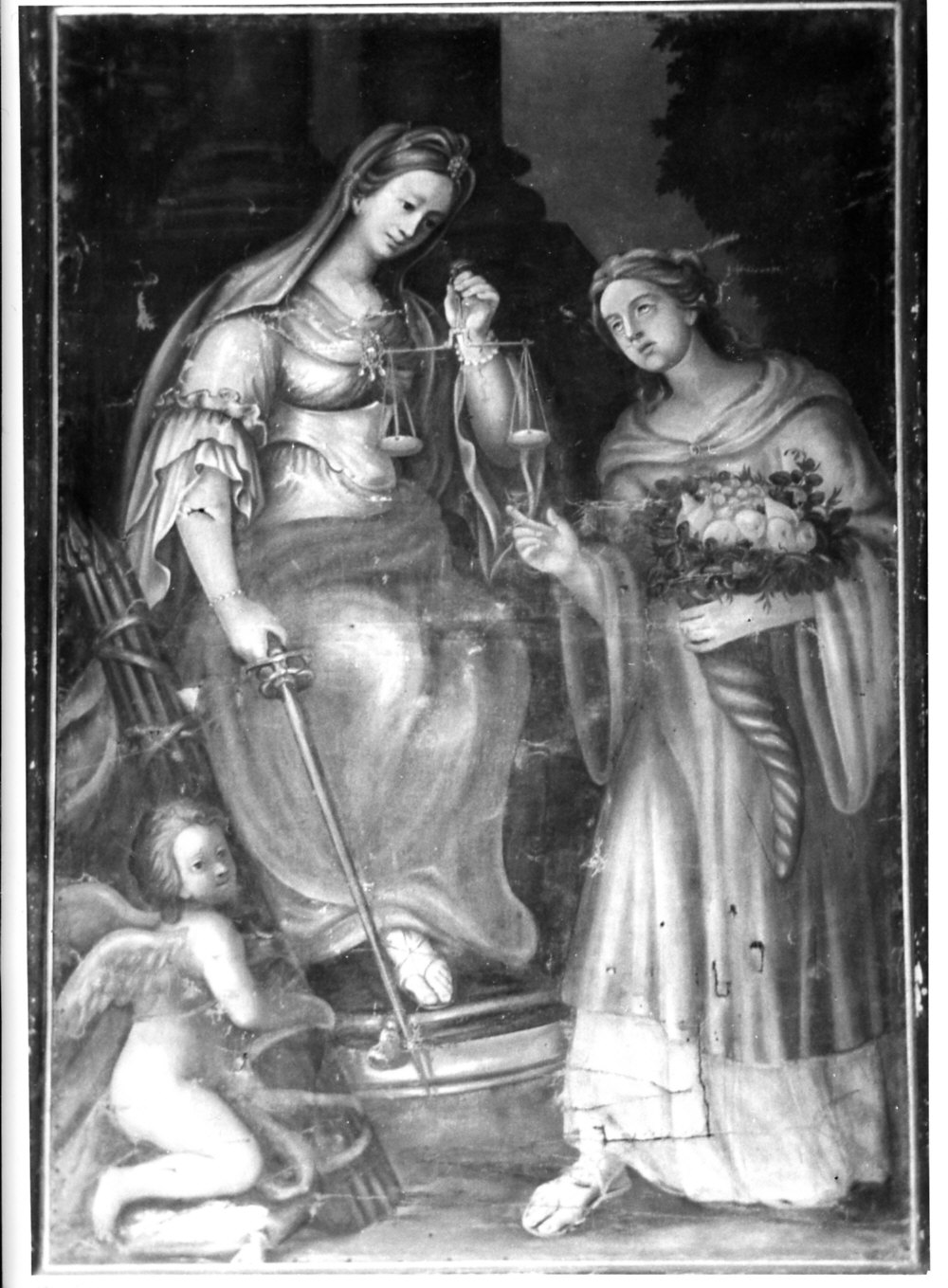 allegoria della Giustizia (dipinto, opera isolata) - ambito lombardo (sec. XVII)
