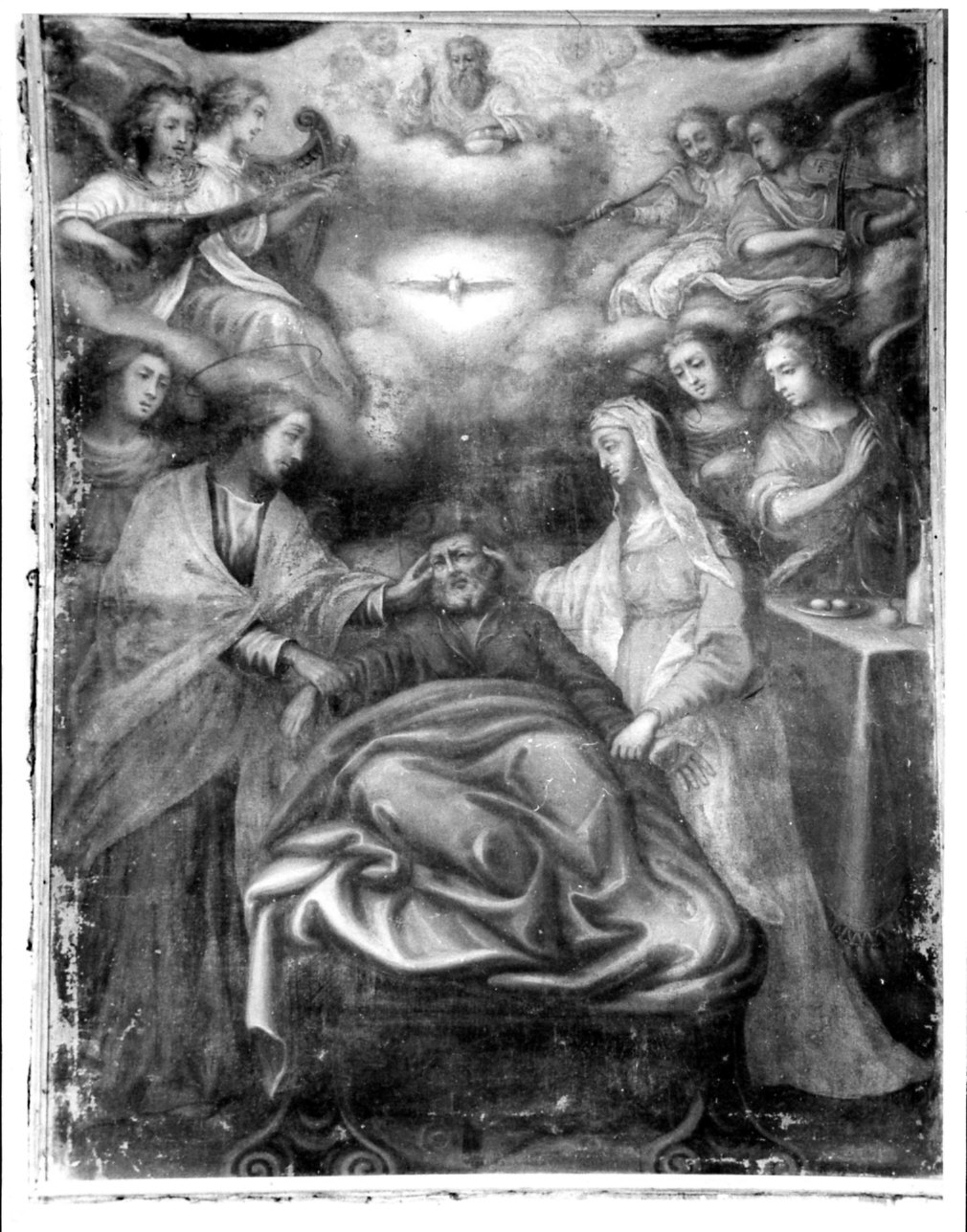 morte di San Giuseppe (dipinto, opera isolata) - ambito lombardo (sec. XVIII)