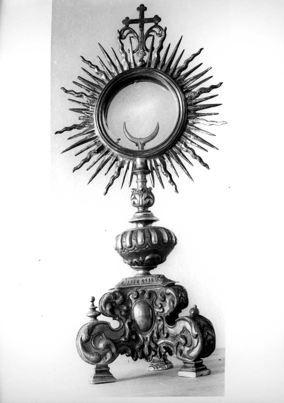 ostensorio - a raggiera, opera isolata - bottega lombarda (seconda metà sec. XVIII)