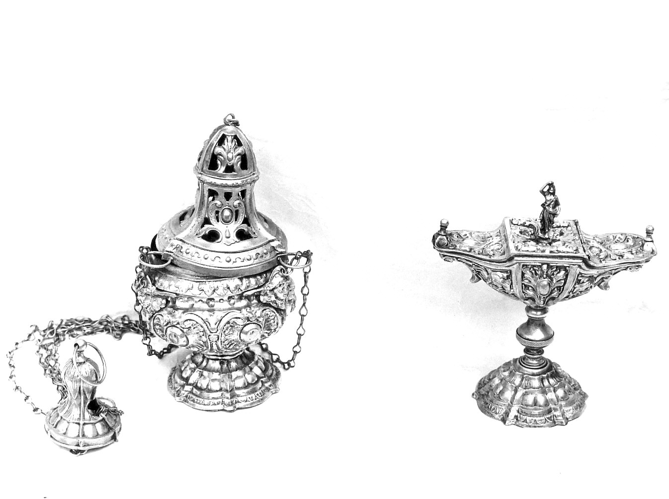 servizio per aspersione, insieme - bottega lombarda (sec. XVIII)