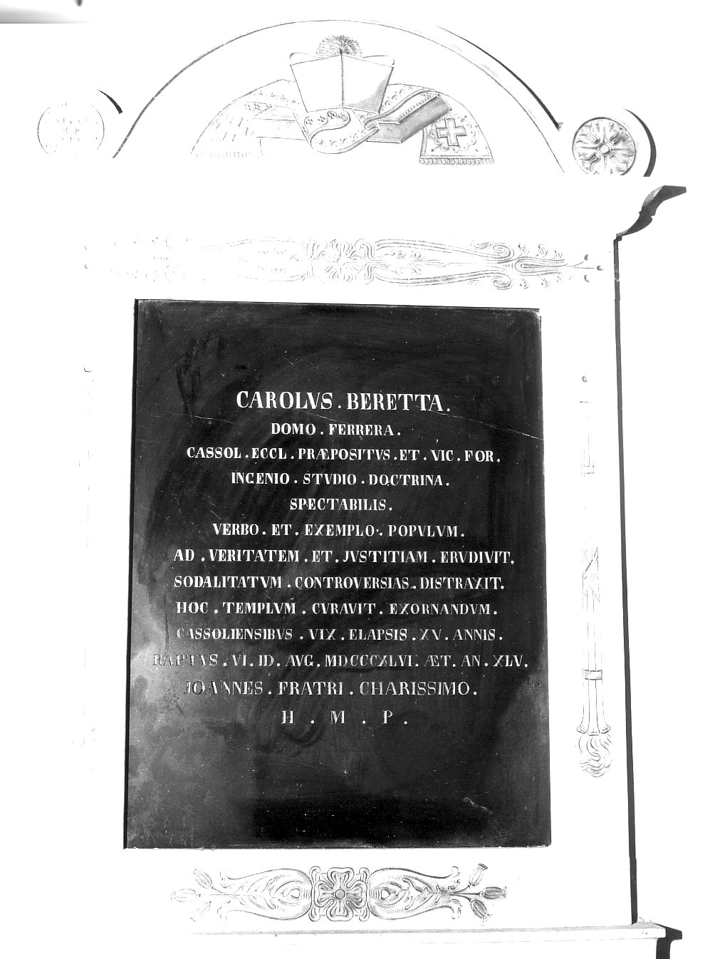 lapide tombale - a parete, opera isolata - bottega lombarda (sec. XIX)