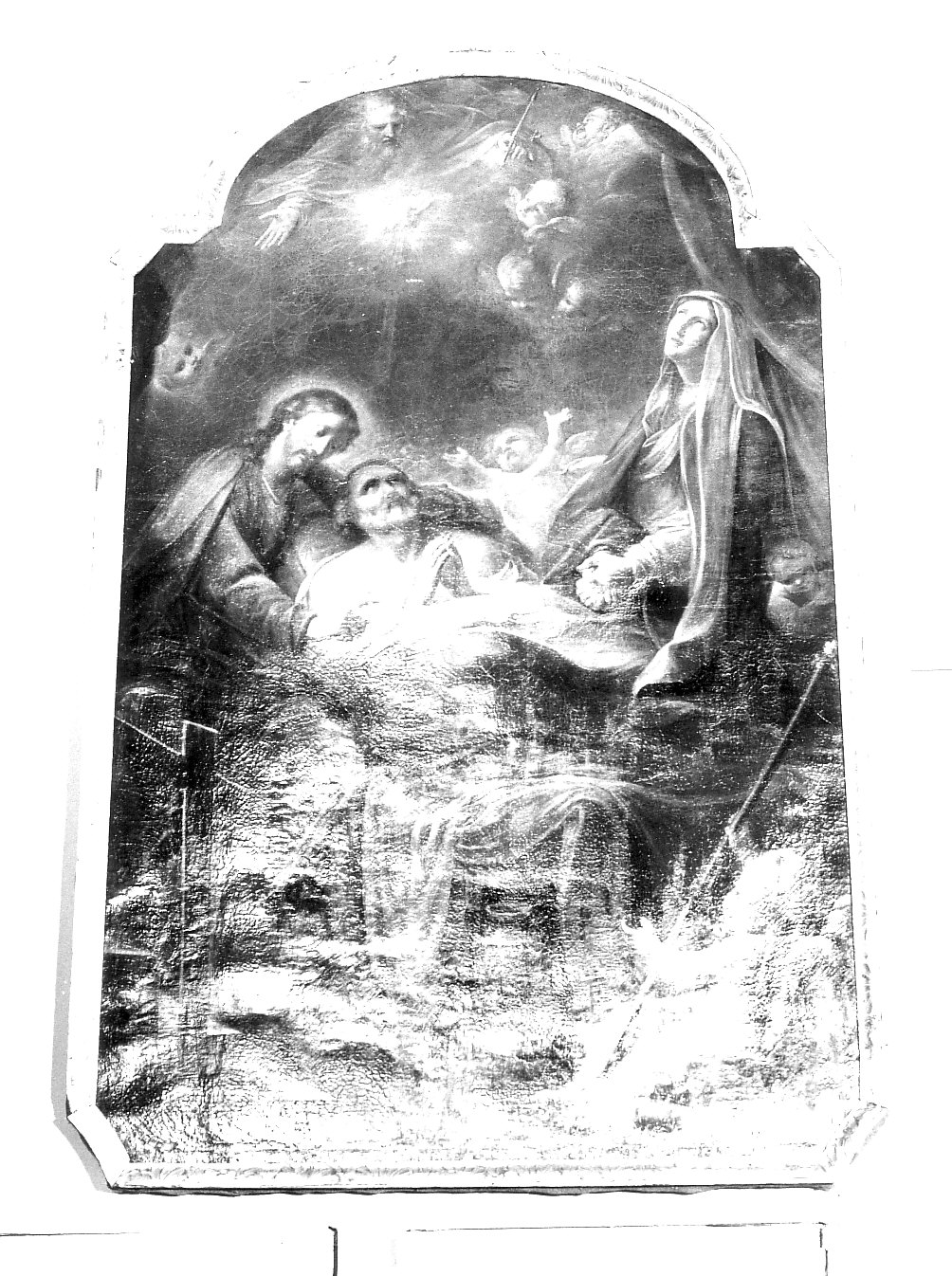 morte di San Giuseppe (dipinto, opera isolata) - ambito lombardo (sec. XIX)