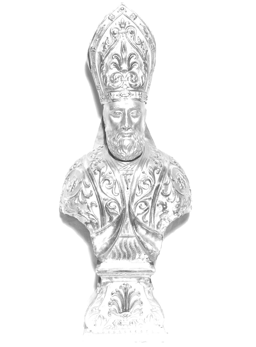 reliquiario - a busto - bottega lombarda (sec. XIX)