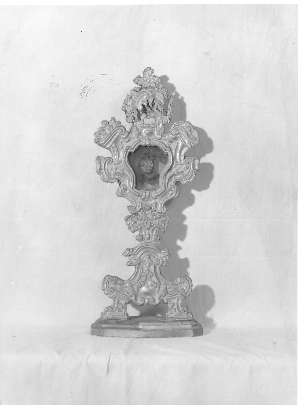 reliquiario - a ostensorio, opera isolata - bottega lombarda (sec. XVIII)