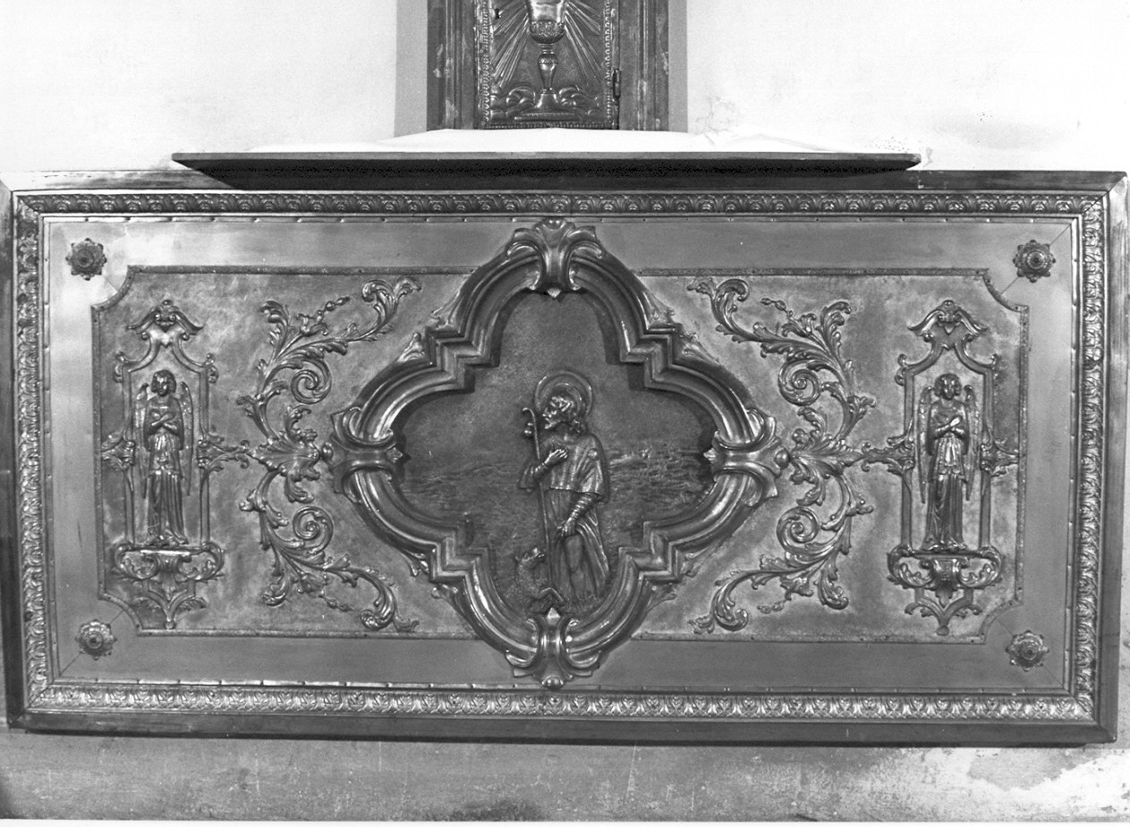 San Rocco (paliotto - a pannello piano, opera isolata) - ambito lombardo (sec. XIX)