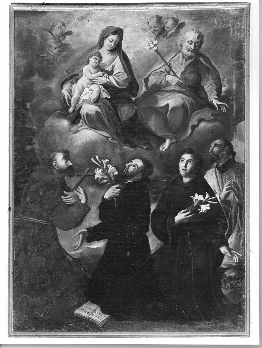 Sacra Famiglia e Santi (dipinto) - ambito lombardo (inizio sec. XVIII)