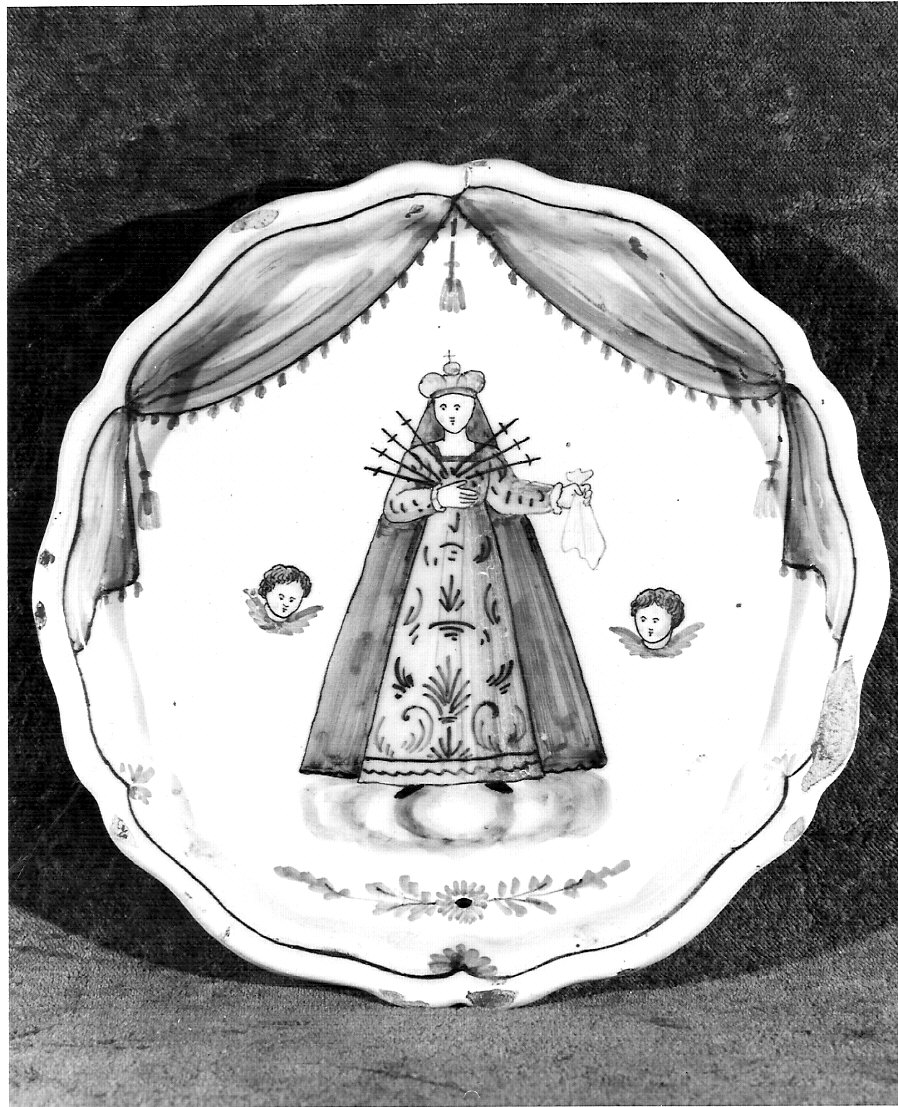 alzata, opera isolata - produzione lombarda (sec. XVIII)