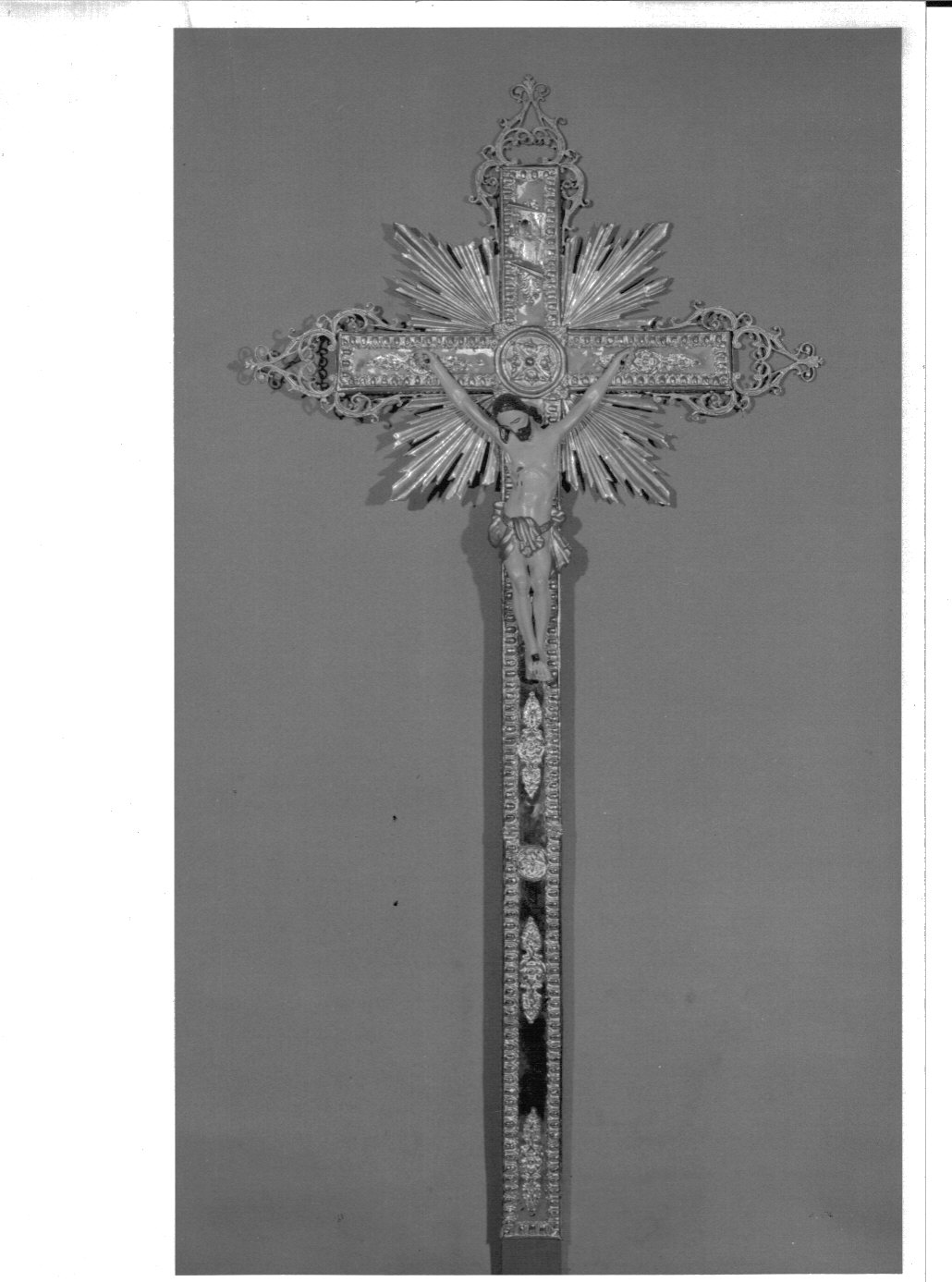 croce processionale - bottega lombarda (sec. XVIII, sec. XIX)