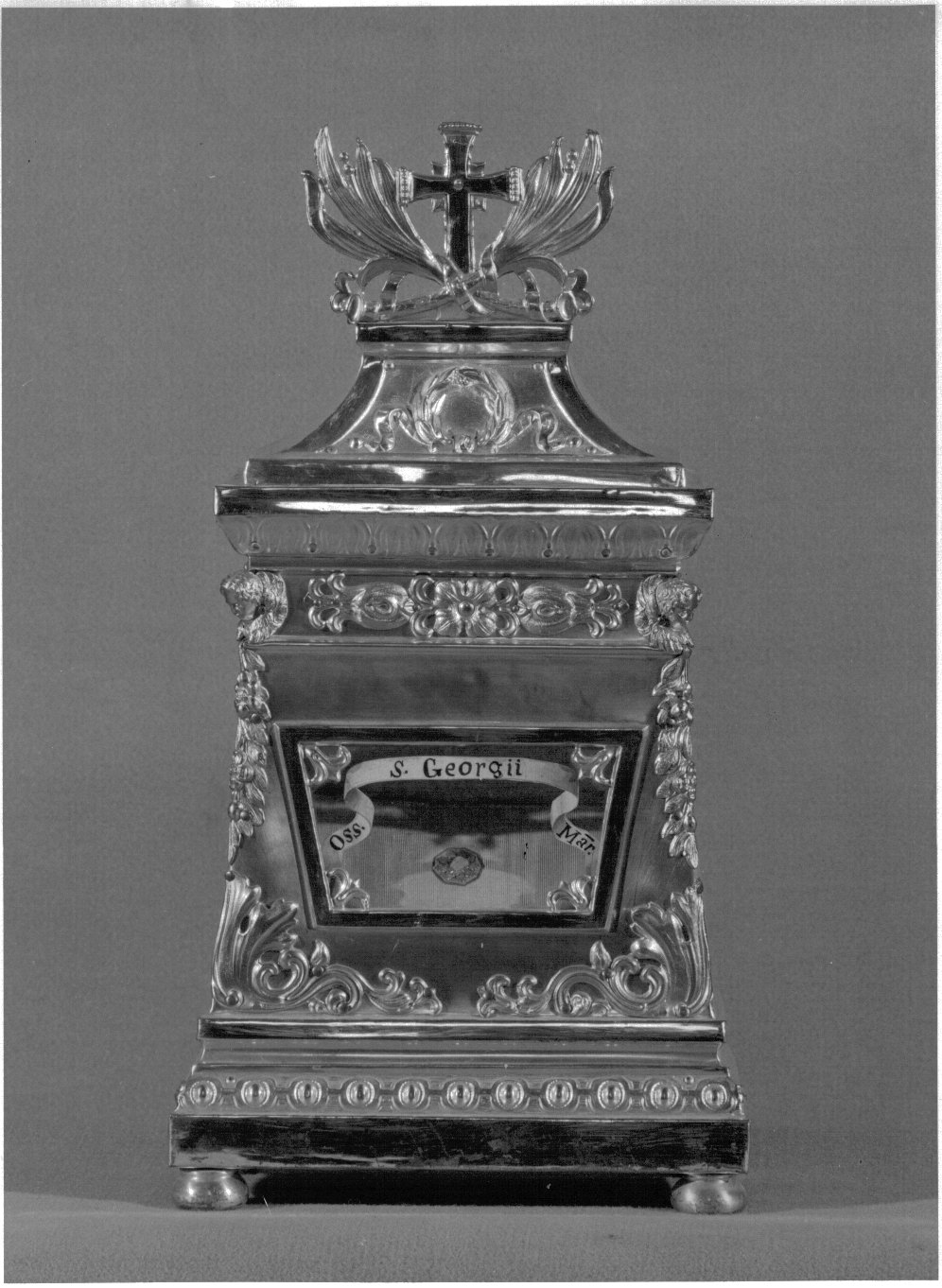 reliquiario a teca - bottega lombarda (sec. XIX)