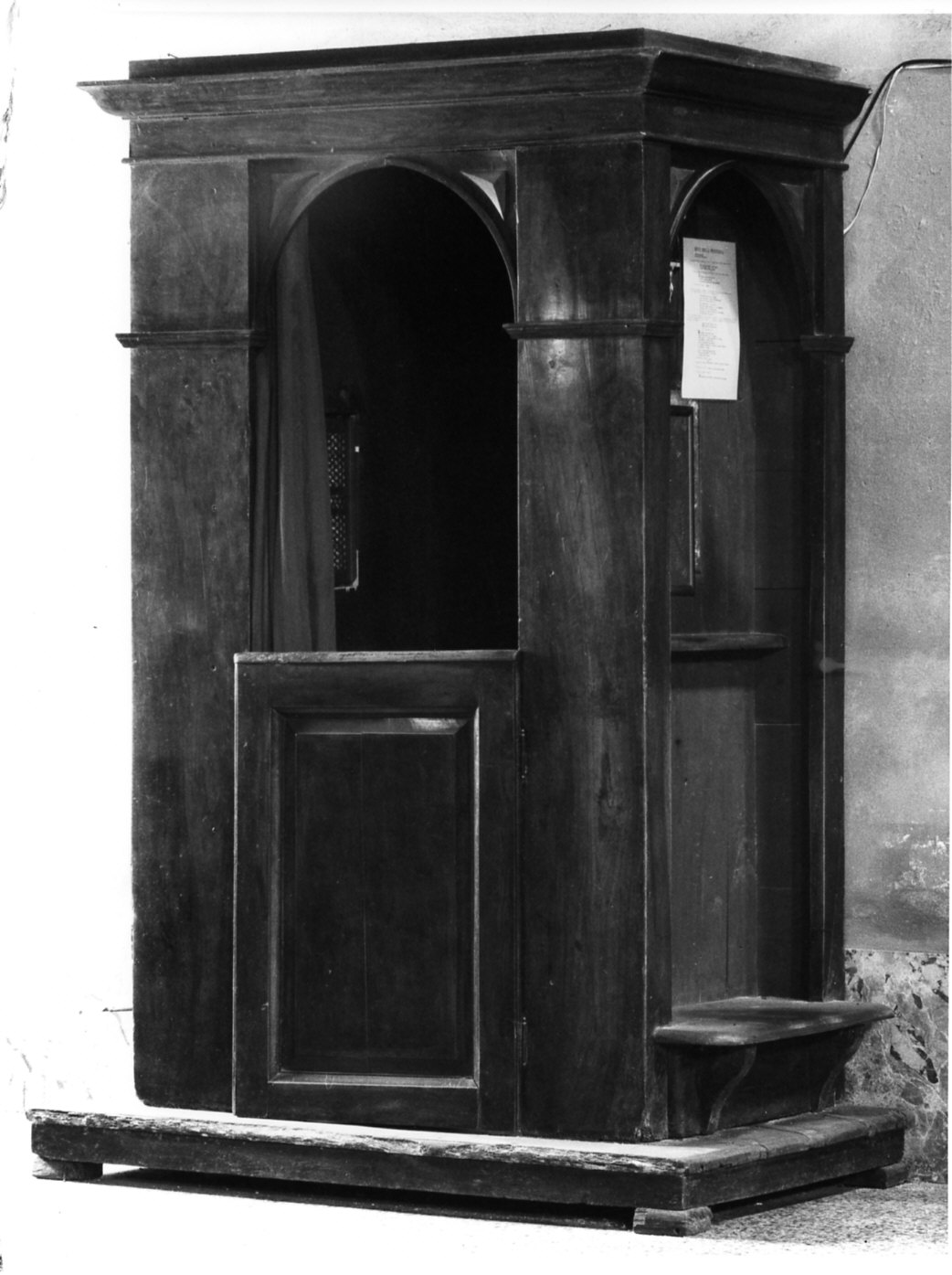 confessionale, coppia - ambito italiano (sec. XIX)